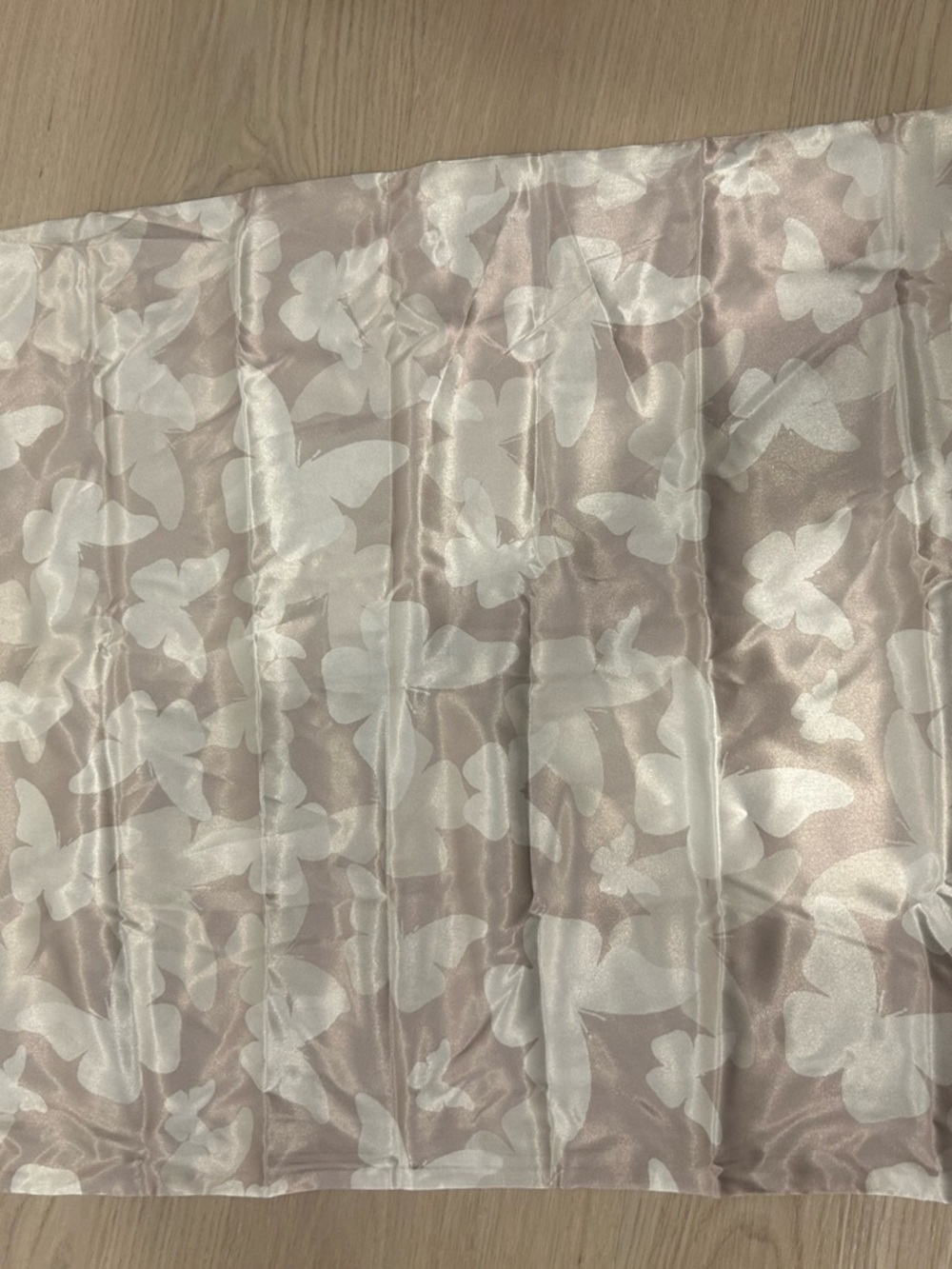 Kitsch Pink Satin Butterfly Pillowcase